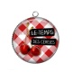 Pendentif Cabochon Argent - le temps des cerises