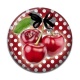 Cabochon Résine - cerise