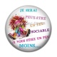Cabochon Résine - je serais peut être un sociable 