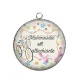Pendentif Cabochon Argent - mademoiselle attachiante
