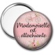 Miroir de poche - mademoiselle est attachiante