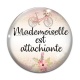 Cabochon Verre - mademoiselle est attachiante