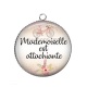Pendentif Cabochon Argent - mademoiselle est attachiante