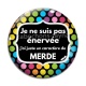 Cabochon Verre - je ne suis pas énervée juste un caractère de ...