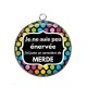 Pendentif Cabochon Argent - je ne suis pas énervée juste un caractère de ...