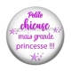 Cabochon Résine - petite chieuse mais grande princesse