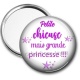 Miroir de poche - petite chieuse mais grande princesse