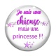 Cabochon Verre - petite chieuse mais princesse