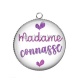 Pendentif Cabochon Argent - madame connasse
