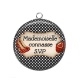 Pendentif Cabochon Argent - mademoiselle connasse svp