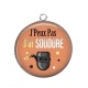 Pendentif Cabochon Argent - J'peux pas j'ai soudure