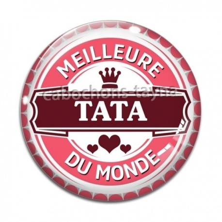 Cabochon Verre - meilleure tata du monde