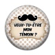 Cabochon Résine - veux tu être mon témoin