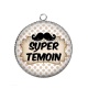 Pendentif Cabochon Argent - super témoin