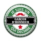 Cabochon Résine - je suis un garçon d'honneur qui déchire