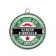 Pendentif Cabochon Argent - je suis un garçon d'honneur qui déchire