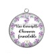 Pendentif Cabochon Argent - une demoiselle d'honneur formidable