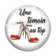 Cabochon Verre - une témoin au top