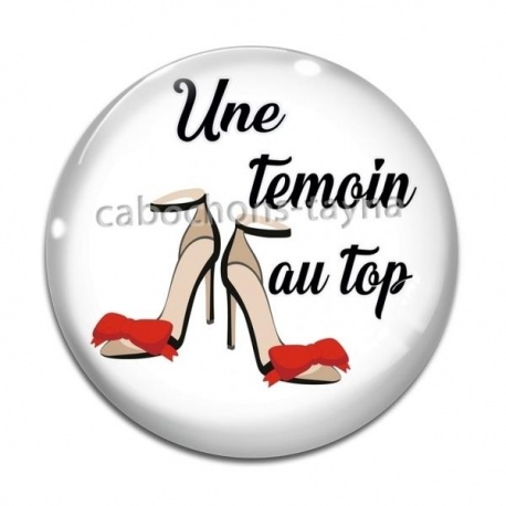 Cabochon Verre - une témoin au top