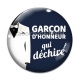 Cabochon Verre - garçon d'honneur qui déchire