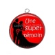 Pendentif Cabochon Argent - une super témoin