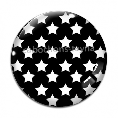 Cabochon Verre - étoile