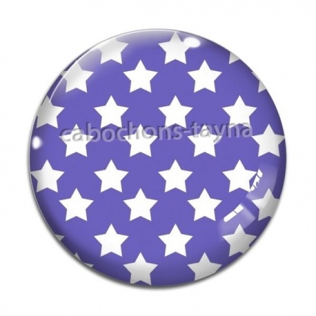 Cabochon Verre - étoile