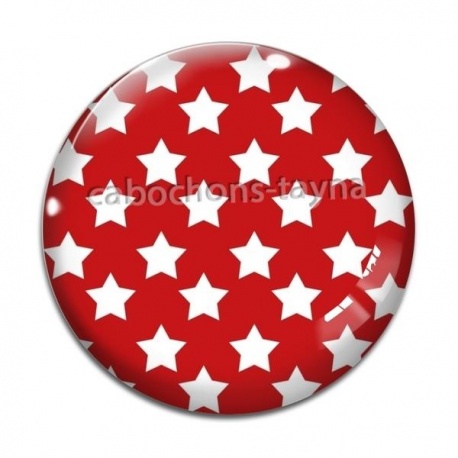 Cabochon Verre - étoile