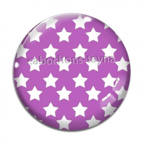 Cabochon Verre - étoile