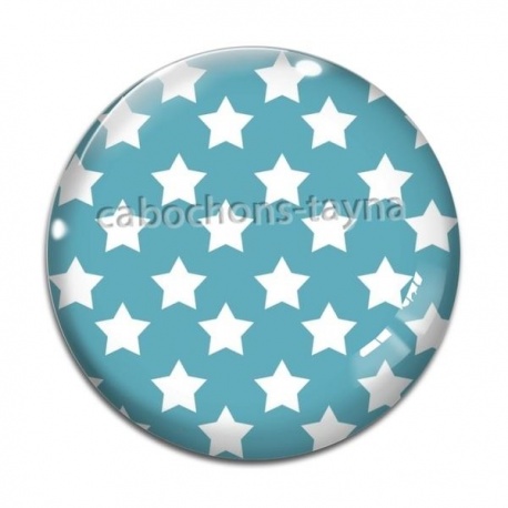 Cabochon Verre - étoile