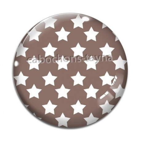 Cabochon Verre - étoile