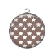 Pendentif Cabochon Argent - étoile