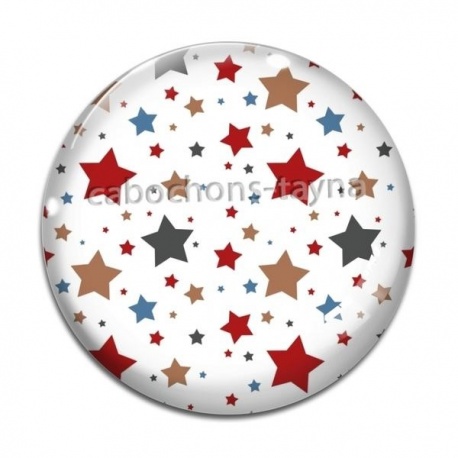 Cabochon Verre - étoile