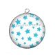 Pendentif Cabochon Argent - étoile