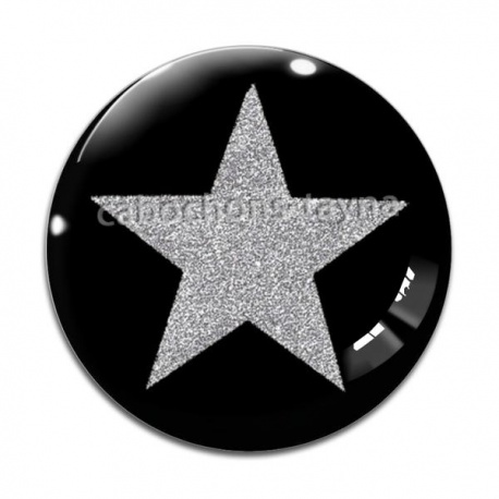 Cabochon Verre - étoile