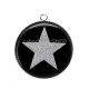 Pendentif Cabochon Argent - étoile