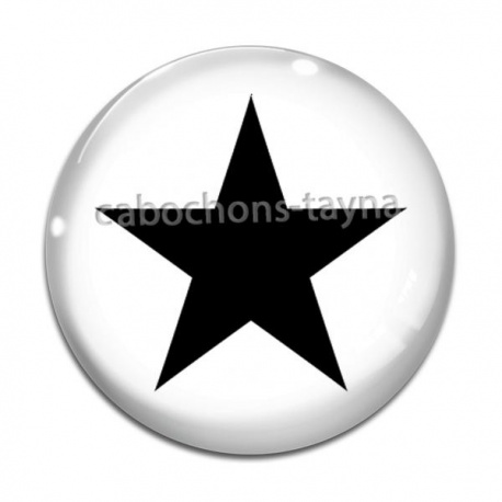 Cabochon Verre - étoile
