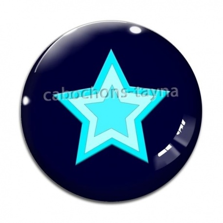 Cabochon Verre - étoile