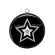 Pendentif Cabochon Argent - étoile