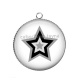 Pendentif Cabochon Argent - étoile