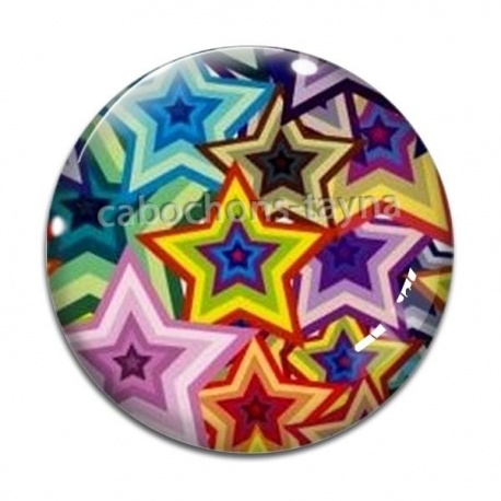 Cabochon Verre - étoile