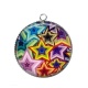 Pendentif Cabochon Argent - étoile