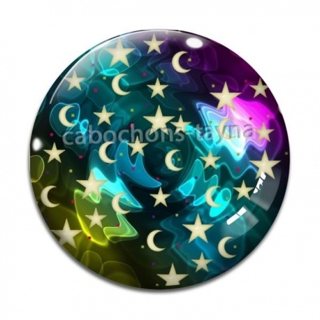 Cabochon Verre - étoile