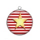 Pendentif Cabochon Argent - étoile