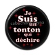 Cabochon Résine - je suis un tonton qui déchire