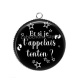 Pendentif Cabochon Argent - et si je t'appelais tonton