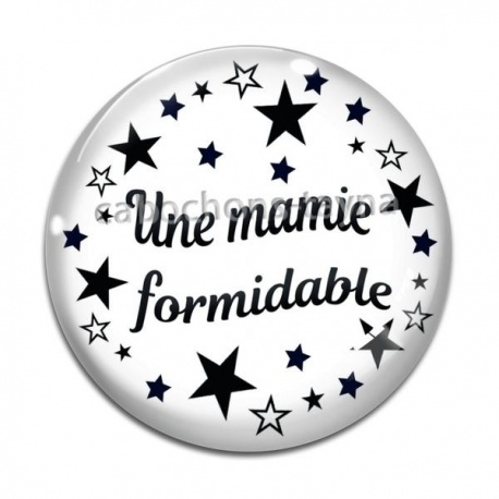 Cabochon Verre - une mamie formidable