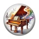 Cabochon Résine - piano