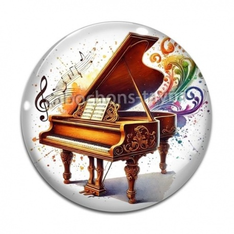 Cabochon Verre - piano