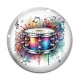 Cabochon Verre - tambour 